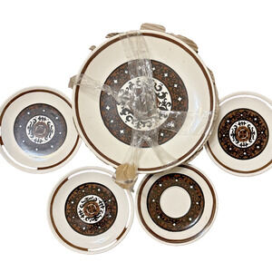 Vintage MCM Royal-Ironstone by ROYAL CHINA FULL SET of 8 of all plus serving